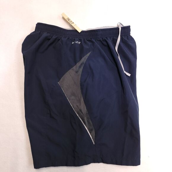 Nike Dri-Fit Athletic Running Drawstring Shorts Womens Size Small S Blue White - Picture 5 of 8